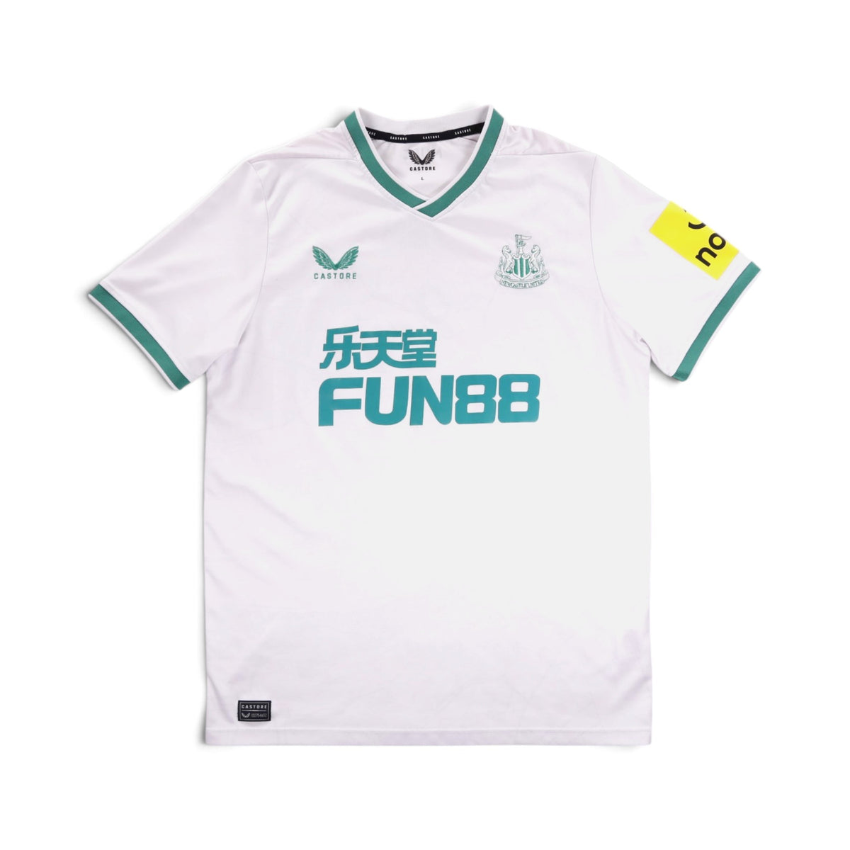Newcastle United 2022/23 third shirt front view with FUN88 sponsor