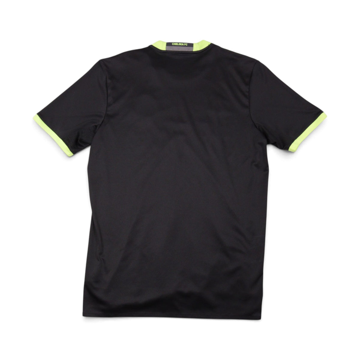 2016/17 Chelsea away shirt back, plain with lime green trim