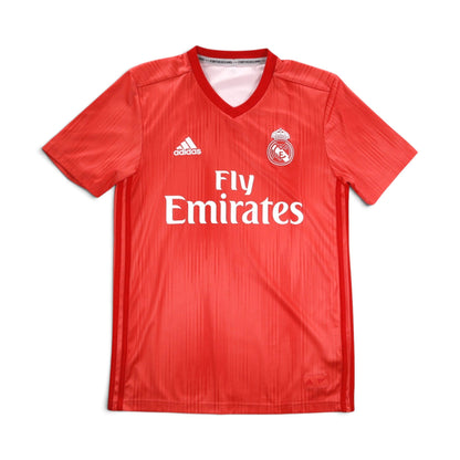 2018/19 Real Madrid third shirt by adidas, front view showing Fly Emirates sponsor and crest