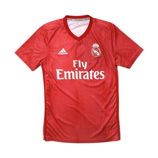 Real Madrid 2018/19 third shirt full front view with adidas and Fly Emirates branding