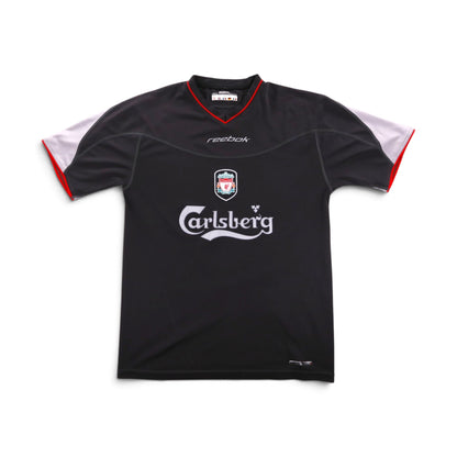 Liverpool 2002/04 away shirt front with Carlsberg sponsor and Reebok logo