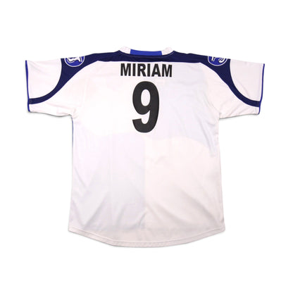 2005/06 Sabadell home shirt back view showing Miriam #9 printed in black