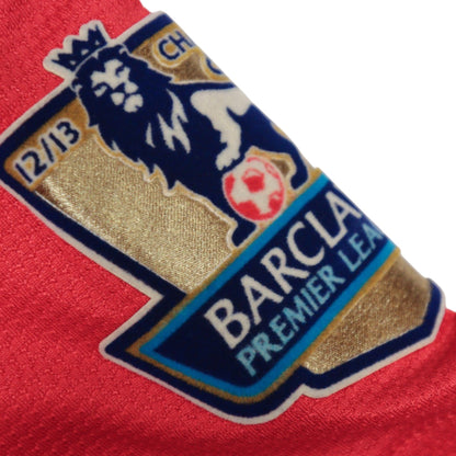 Close-up of the Barclays Premier League champions sleeve patch marked 12/13