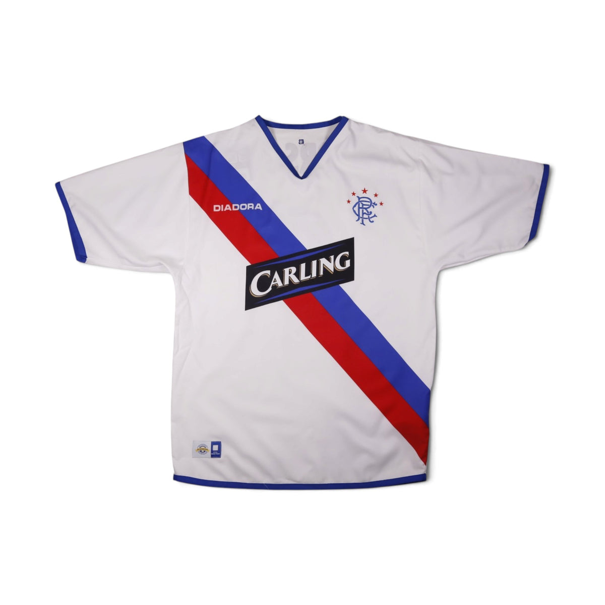 2004/05 Rangers away shirt front view with Carling sponsor and Diadora logo