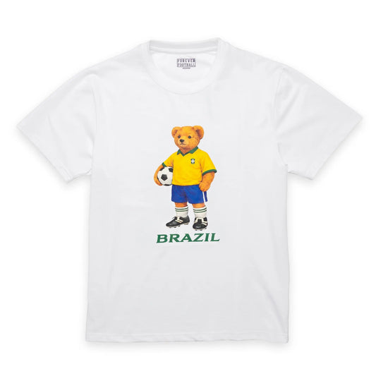 Brazil Football Bear T-Shirt Forever Vintage