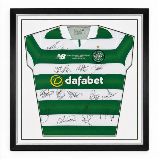 "Henrik's Heroes vs Lubo's Legends Charity Match Signed Celtic Shirt Forever Vintage