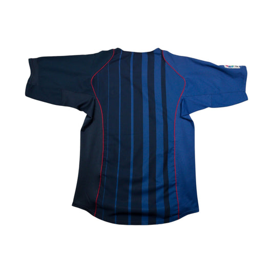 Barcelona 2004/05 Nike away shirt, back view showing mesh sleeve panels