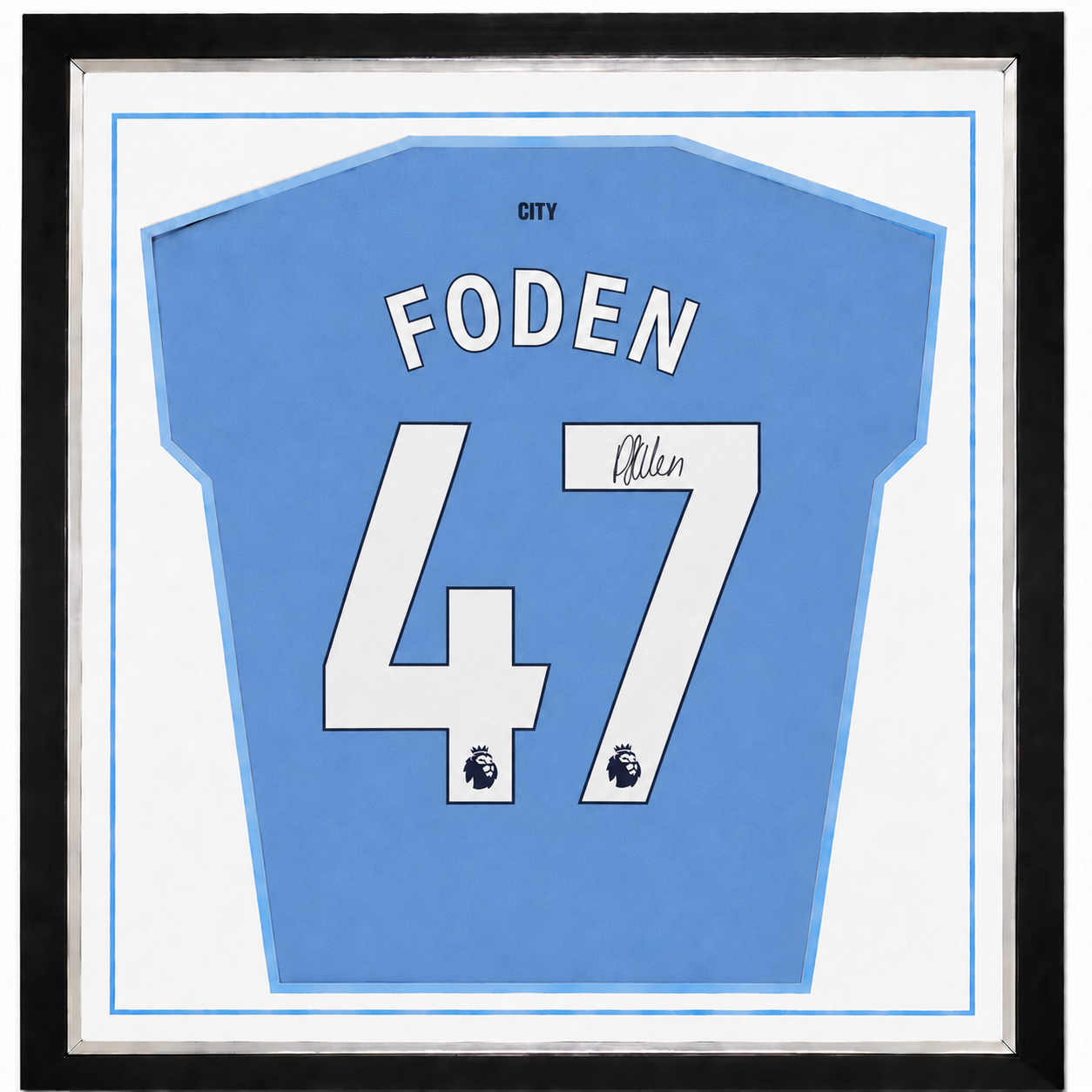 Foden Framed Signed Manchester City Football Shirt 2024/25 Season