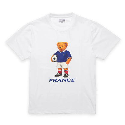 France football bear T-shirt — front