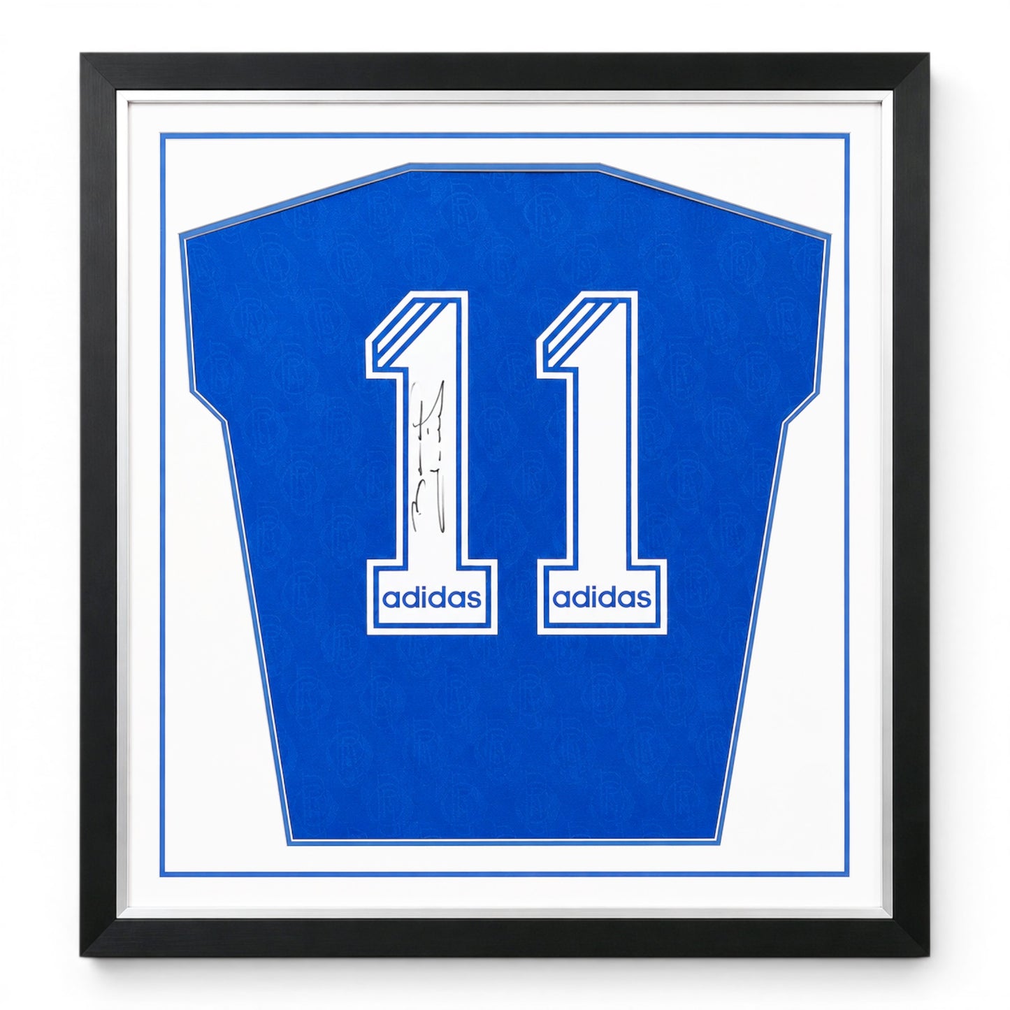 Laudrup Framed Signed Rangers Football Shirt 1994/96 Seasons