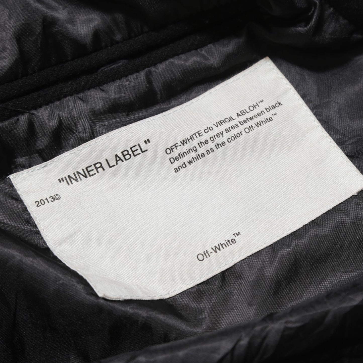 OFF-WHITE Diagonal Outline Logo-Embroidered Wool Varsity Jacket (L)