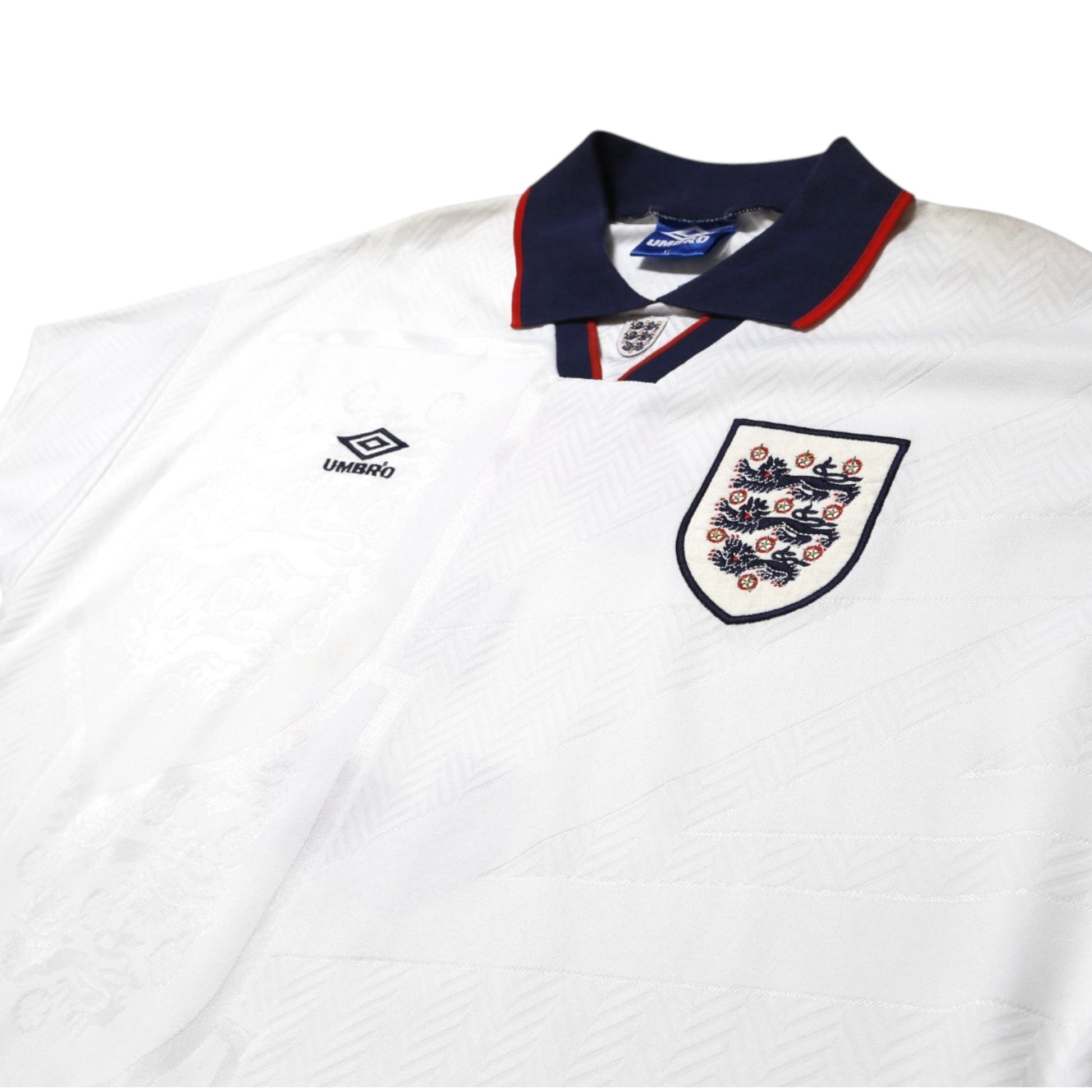 1993-95 England Home Shirt – #3 – detail