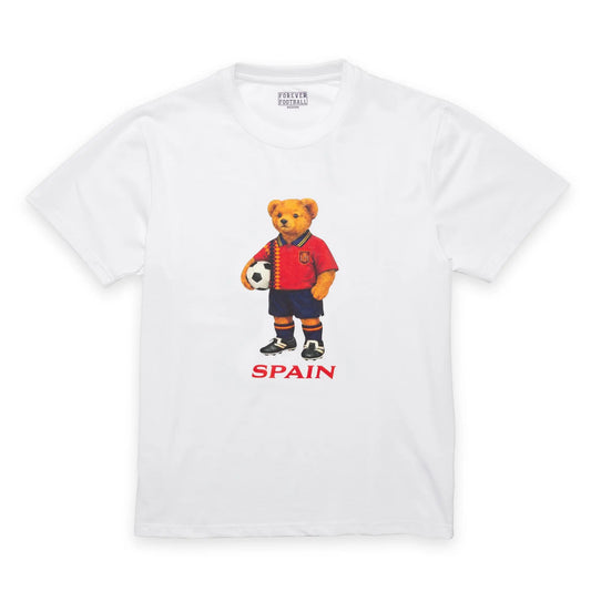 Spain Football Bear T-Shirt Forever Vintage