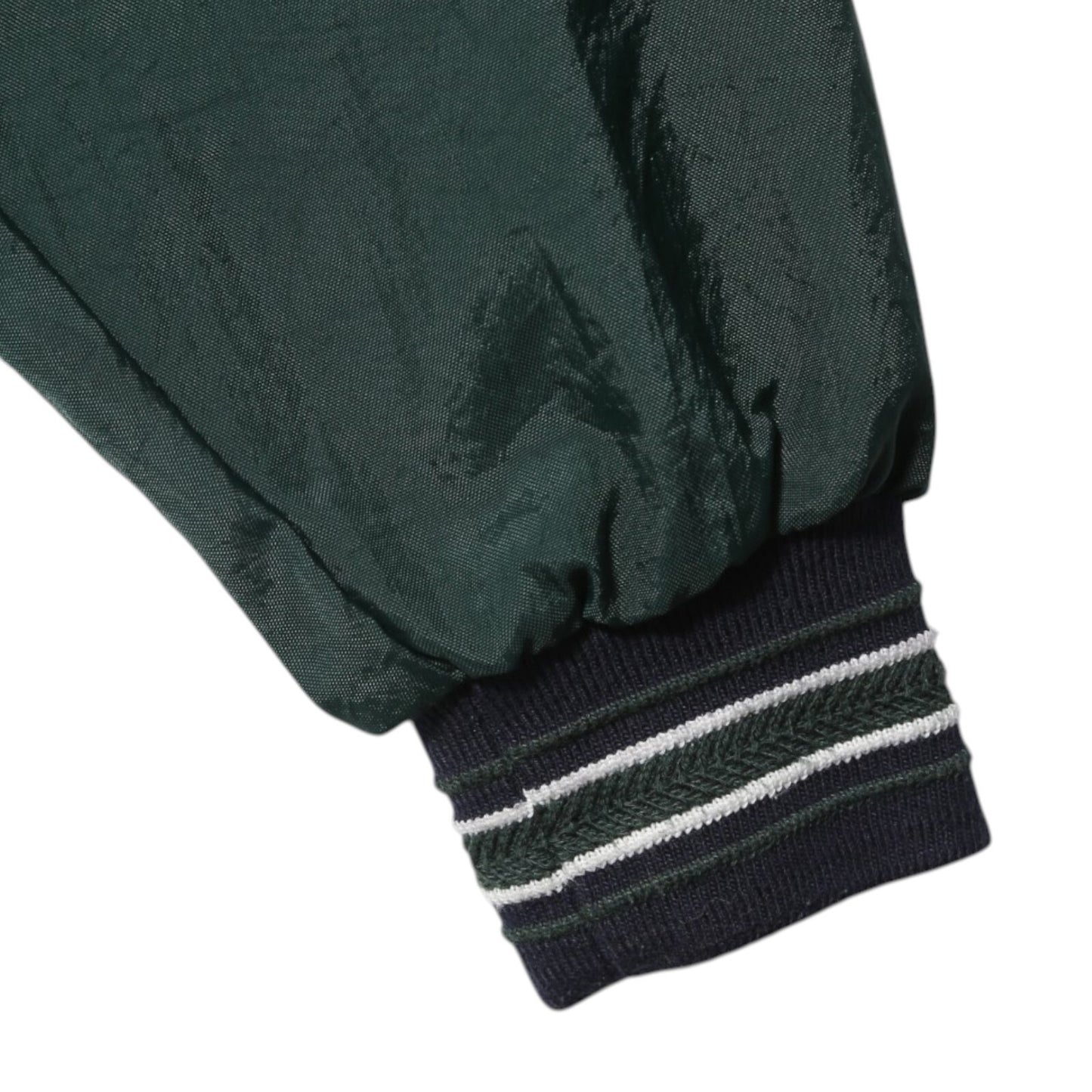 Champion Dark Green V-Neck Pullover Windbreaker Jacket